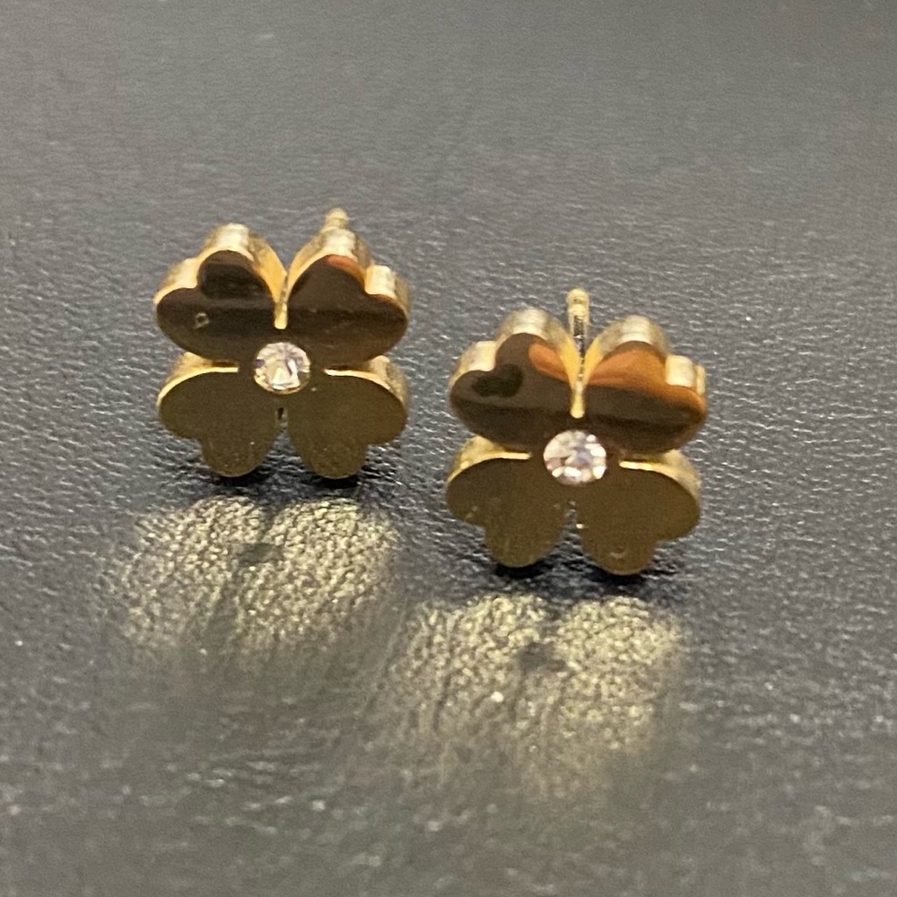 Cute Floral Flower Stainless Steel Earrings Accessories Jewelry